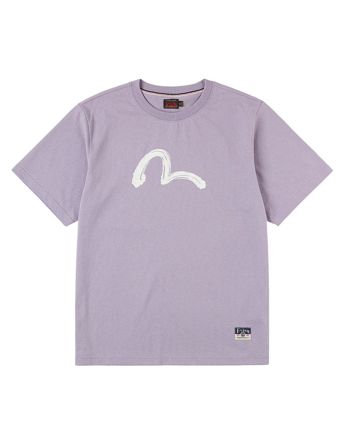 Hand-Brushed Seagull Print T-Shirt sold by Evisu