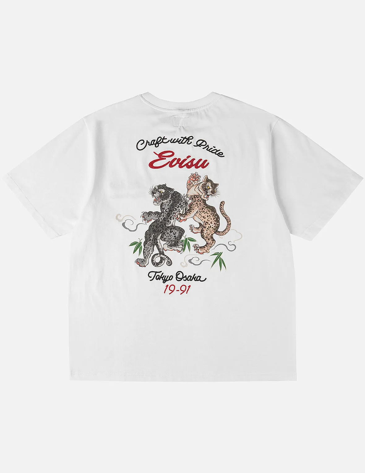 Duo Leopard Printed Embroidery T-Shirt sold by Evisu product image thumbnail 5