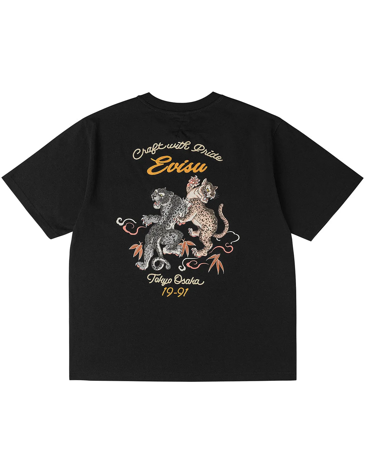 Duo Leopard Printed Embroidery T-Shirt sold by Evisu product image thumbnail 2