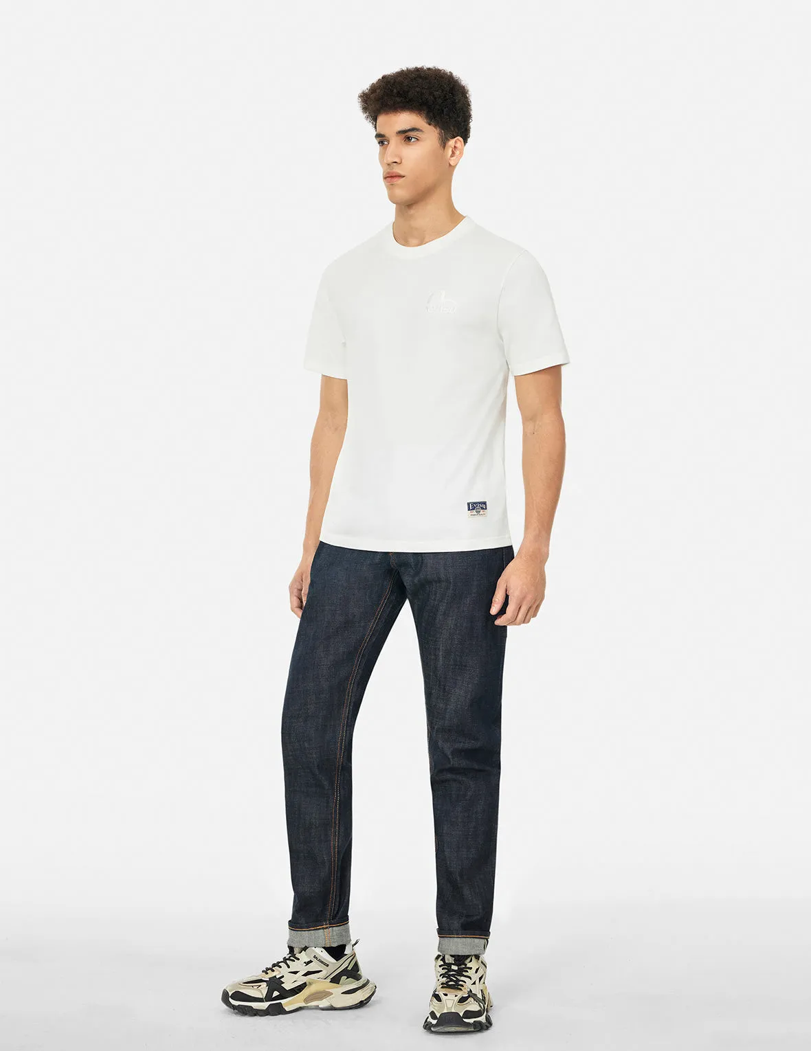 7 Pockets Design Taper Fit Raw Jeans #2017 sold by Evisu product image thumbnail 3