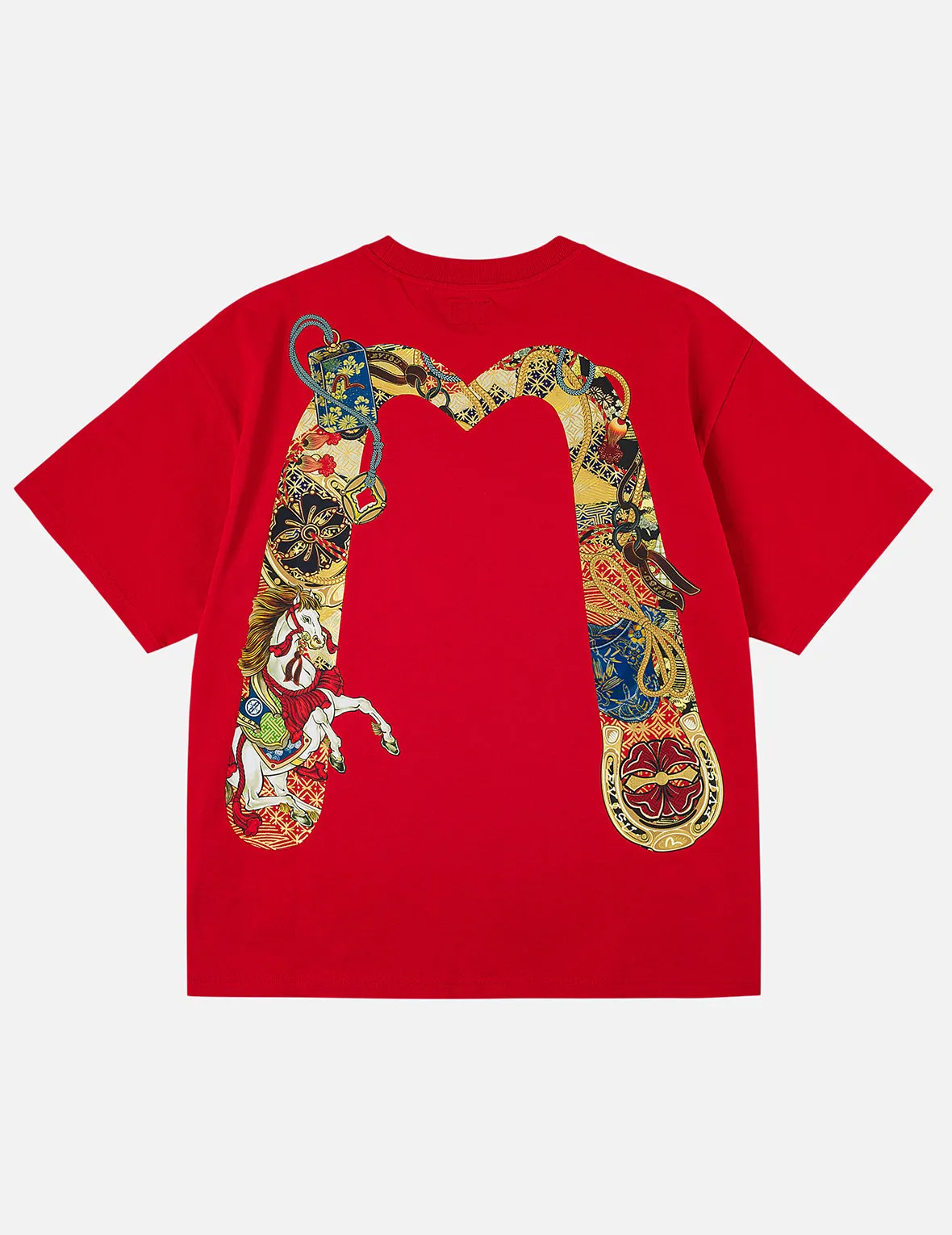 Year Of Horse Daicock Printed T-shirt - Red sold by Evisu product image thumbnail 3