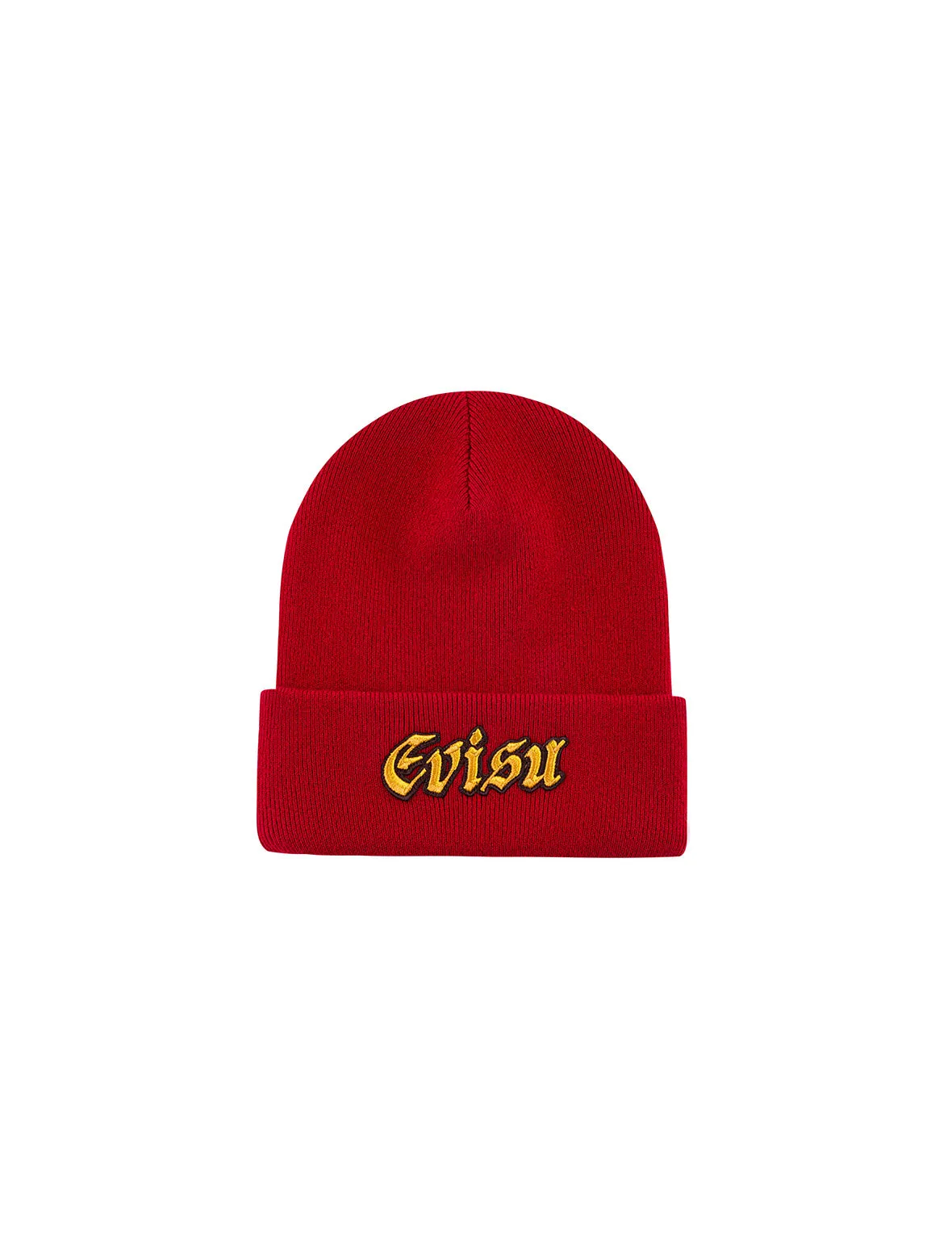 Evisu Logo Embroidery Beanie - Red sold by Evisu