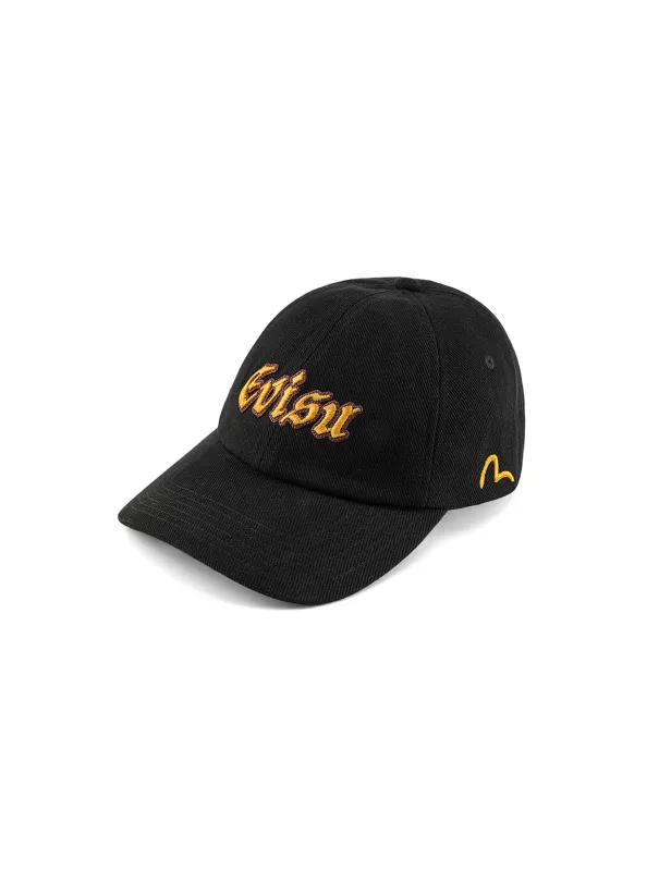 Evisu Logo Embroidery Cap - Black made by Evisu