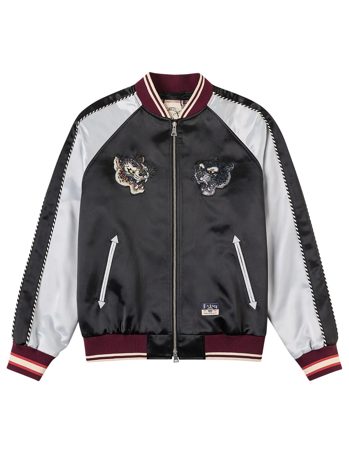 Duo Leopard Embroidery Souvenir Jacket sold by Evisu product image thumbnail 2