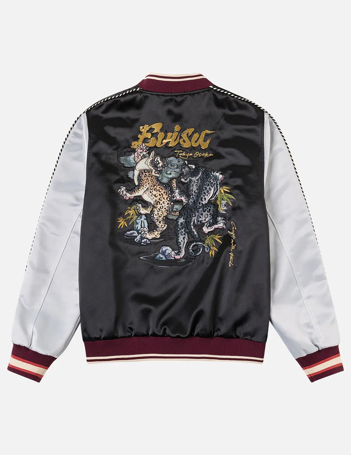 Duo Leopard Embroidery Souvenir Jacket sold by Evisu product image thumbnail 3