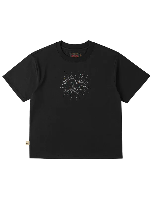 Seagaull Rhinestones T-Shirt sold by Evisu
