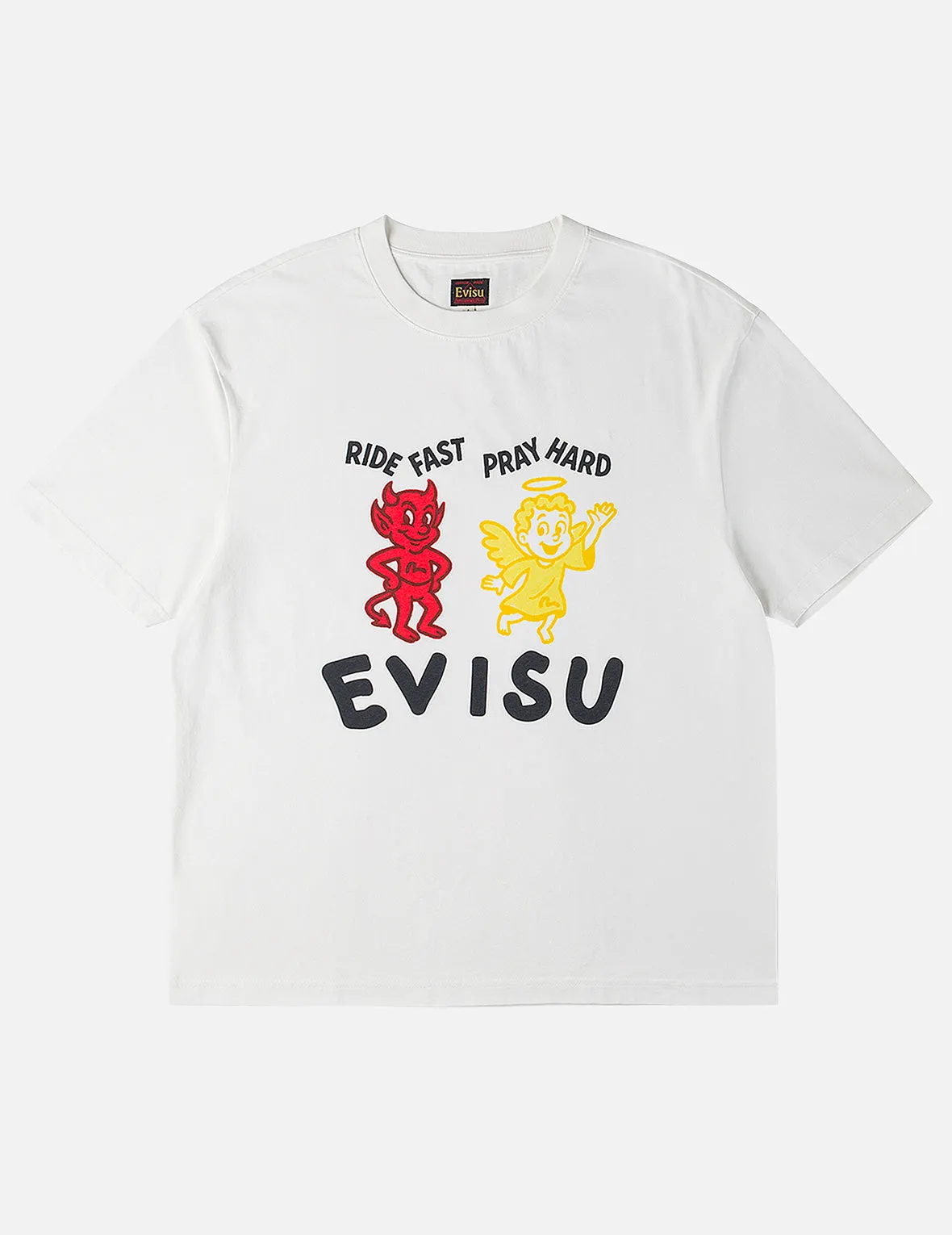 Ride Fast Pray Hard T-Shirt sold by Evisu product image thumbnail 3
