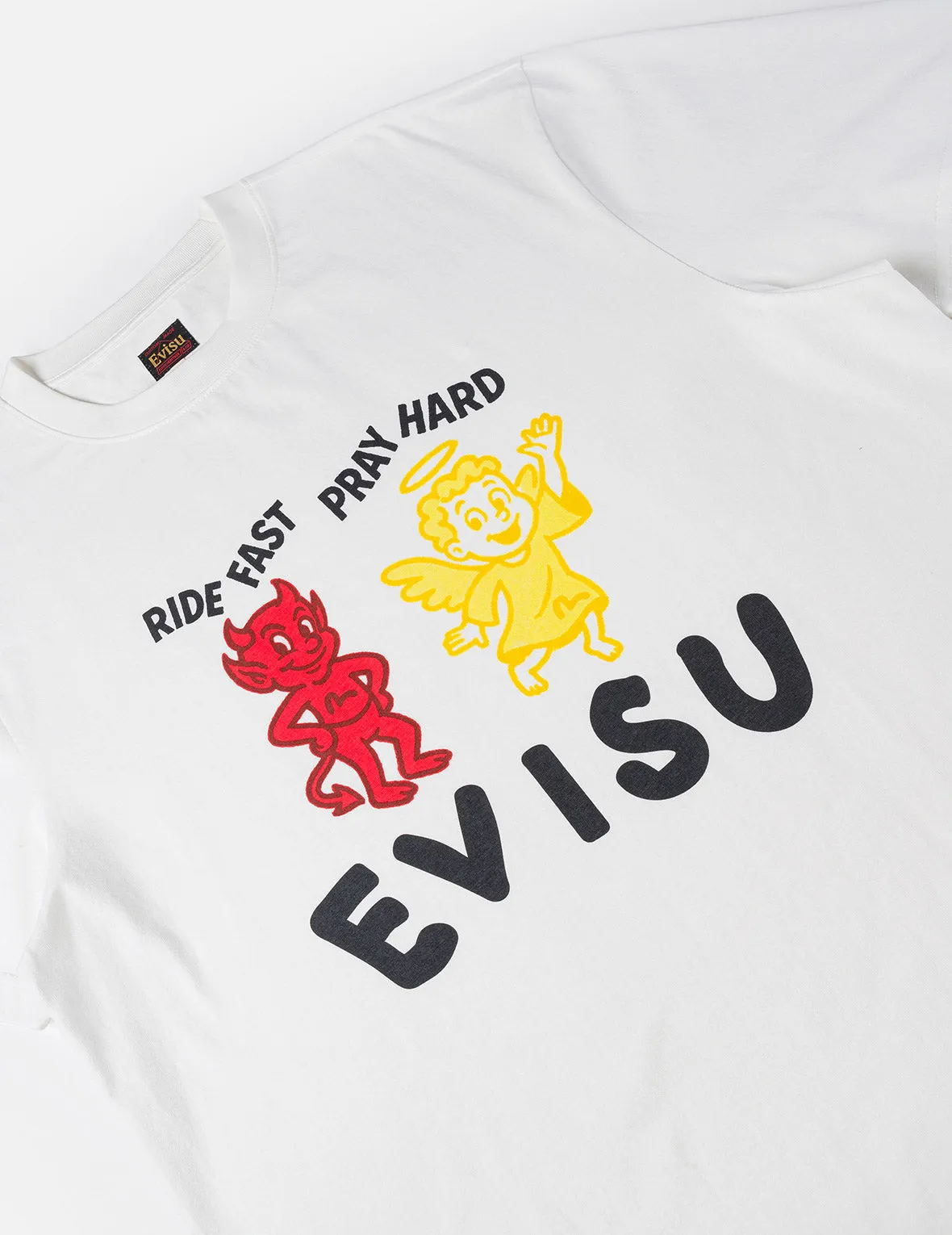 Ride Fast Pray Hard T-Shirt sold by Evisu product image thumbnail 5