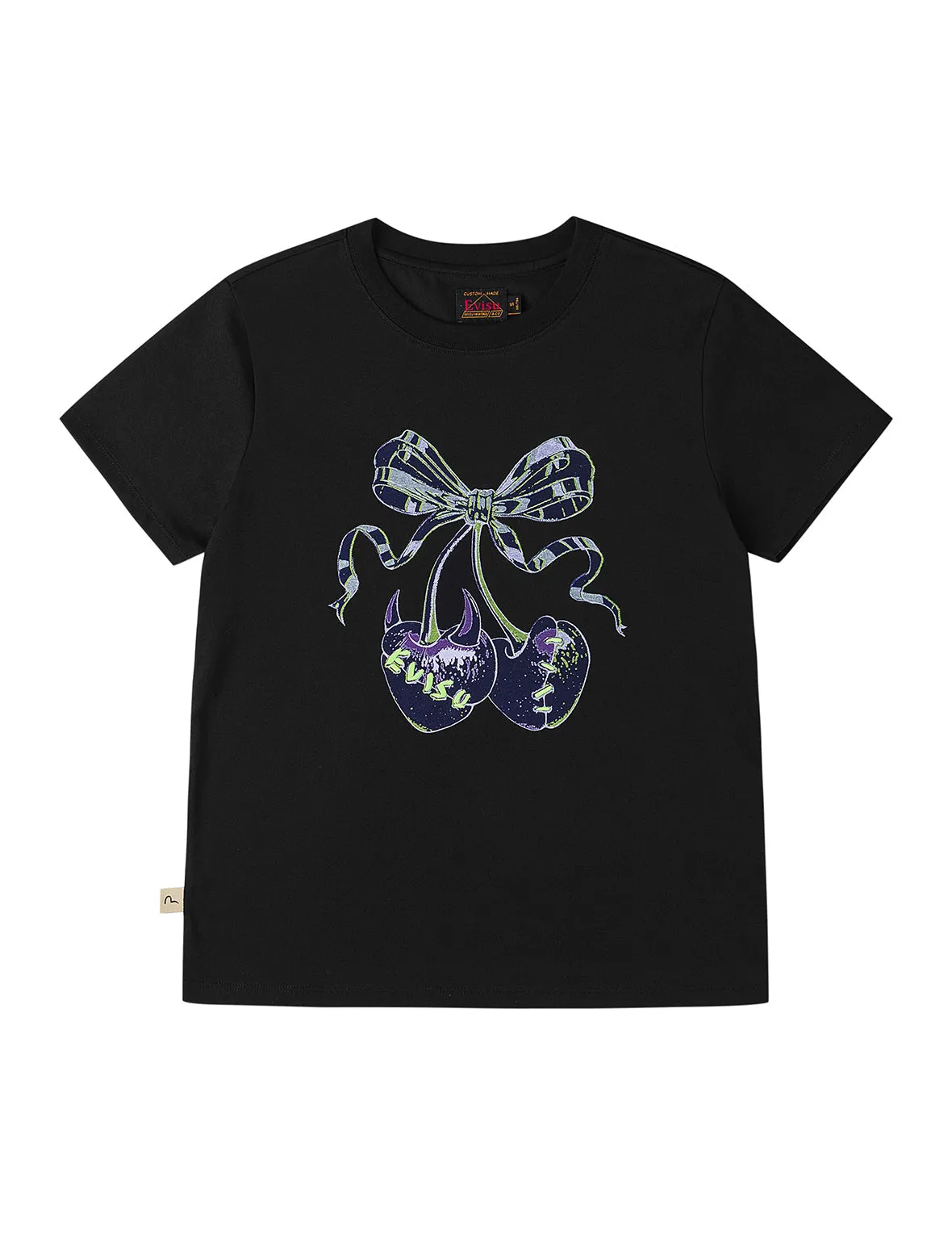 Cherry Bow Printed T-Shirt sold by Evisu