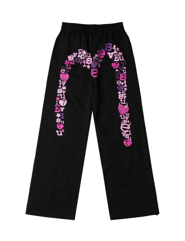 Theme Graphic Daicock Printed Sweatpants sold by Evisu