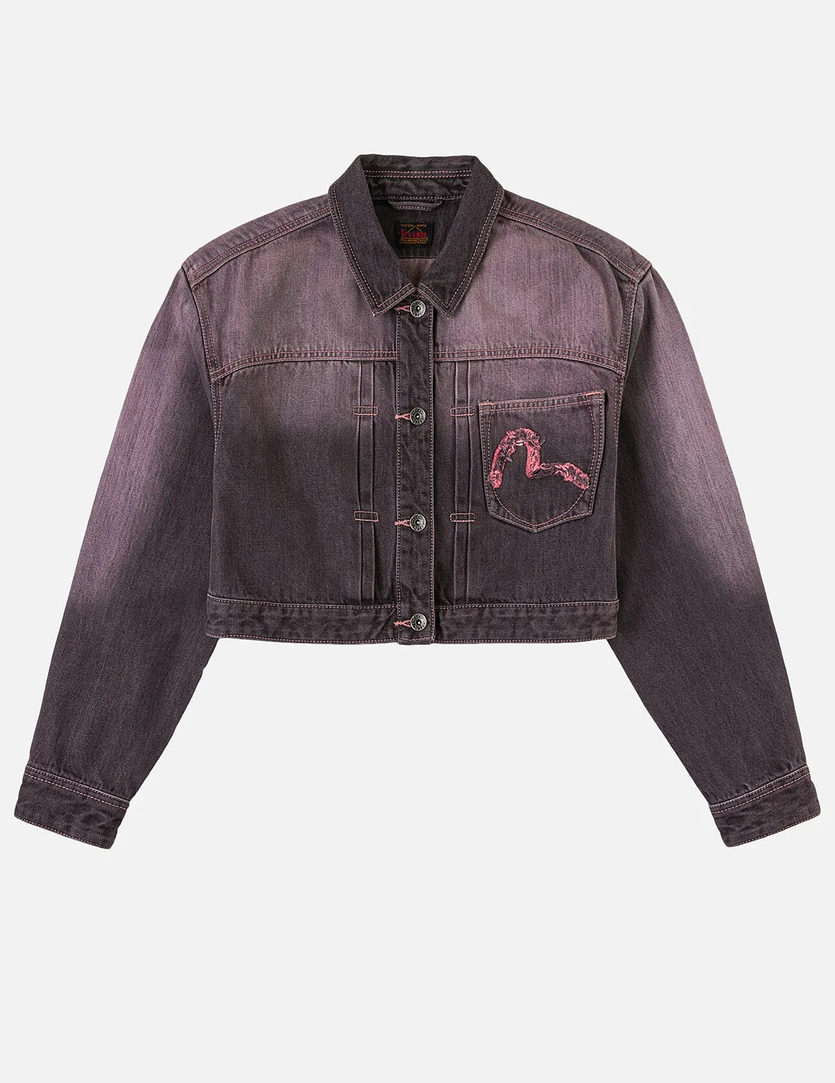 Embroidery Two Way Denim Jacket sold by Evisu product image thumbnail 5