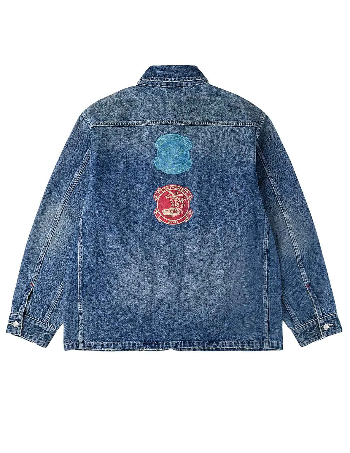 Multi Patches Denim Chore Jacket sold by Evisu product image thumbnail 2
