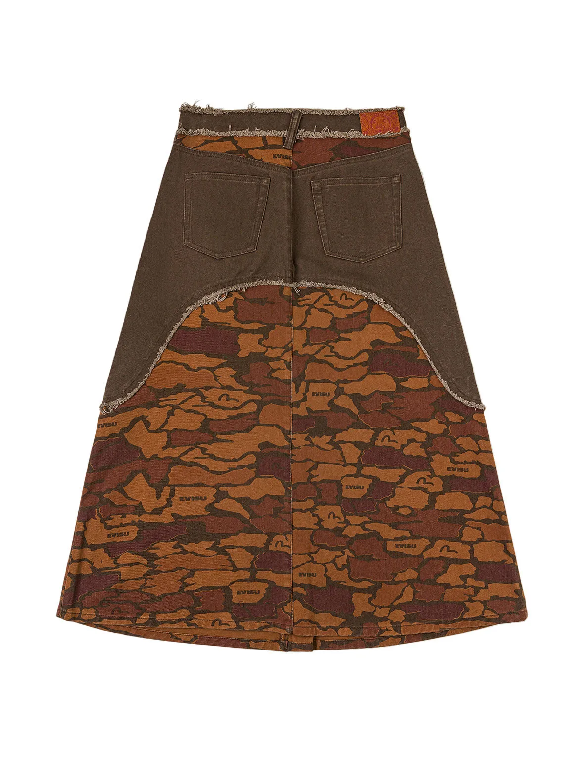 Ishigaki Camouflage Denim Skirt sold by Evisu product image thumbnail 2