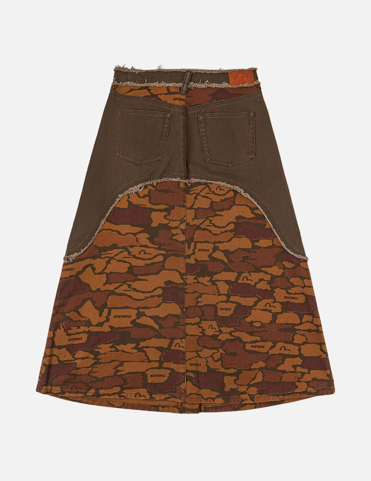 Ishigaki Camouflage Denim Skirt sold by Evisu product image thumbnail 4
