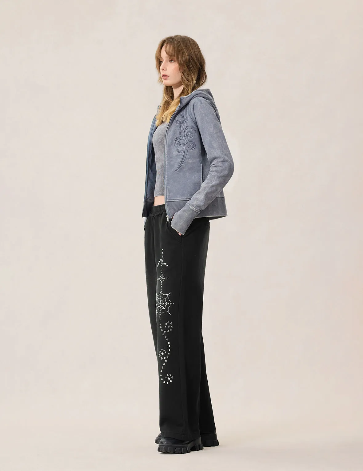 Graphic Rhinestones Sweatpants sold by Evisu product image thumbnail 5