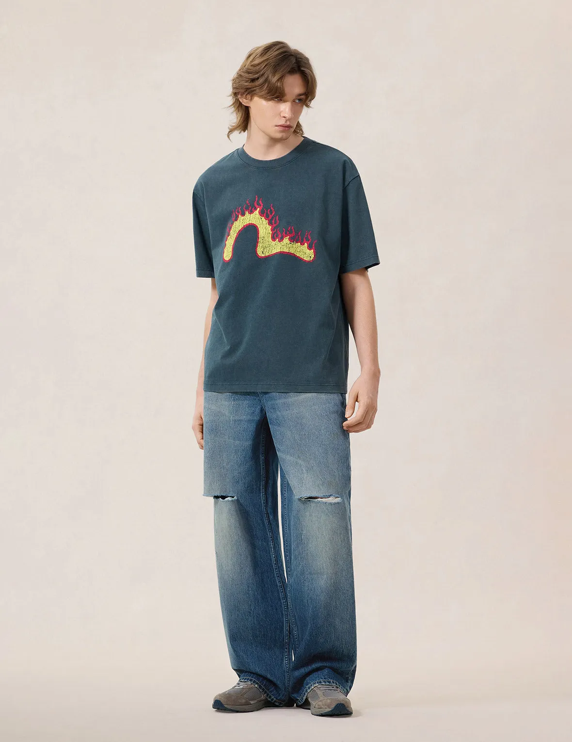 Heavy Washed and Distressed Jeans sold by Evisu product image thumbnail 5