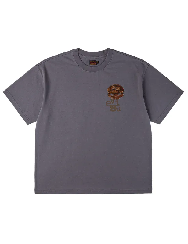 Skull Ishigaki Camouflage Applique T-shirt sold by Evisu