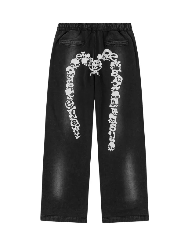 Skull Daicock Sweatpants sold by Evisu
