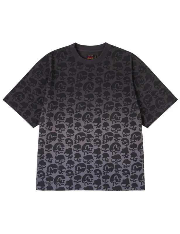 All-over Skulls and Seagulls print T-shirt made by Evisu