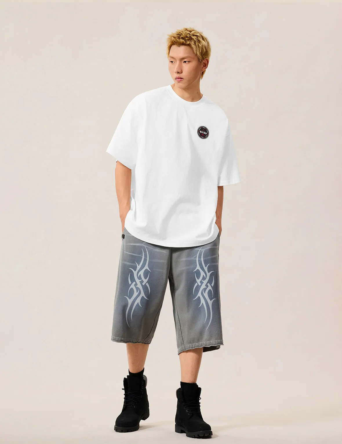 Poker Lucky Dice and Flocked Seagull T-shirt - White sold by Evisu product image thumbnail 5