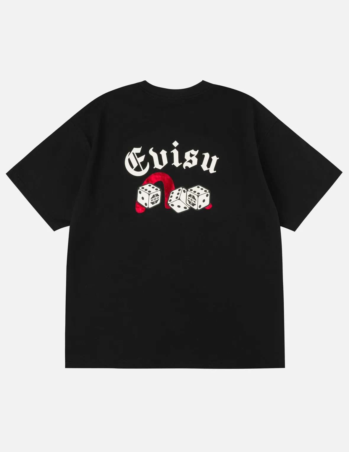 Poker Lucky Dice and Flocked Seagull T-shirt - Black sold by Evisu product image thumbnail 3