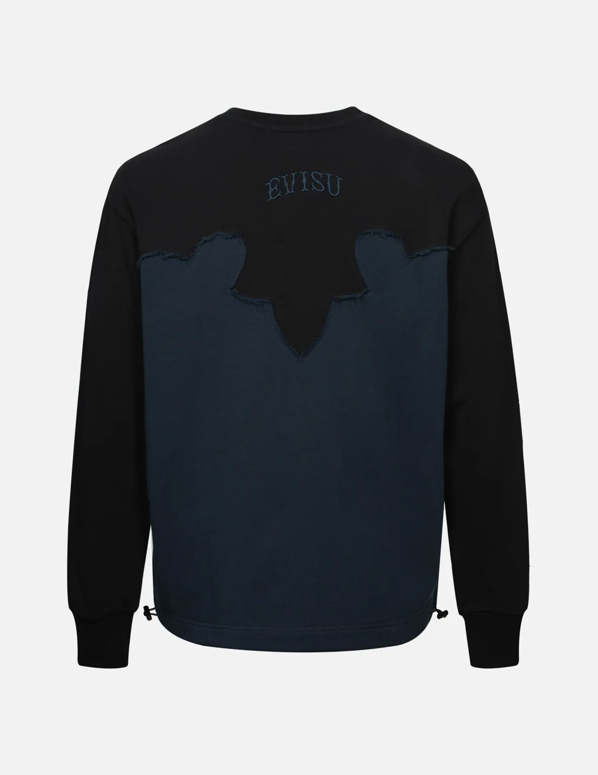 Deconstructed Contrast Relax Fit Sweatshirt sold by Evisu product image thumbnail 2