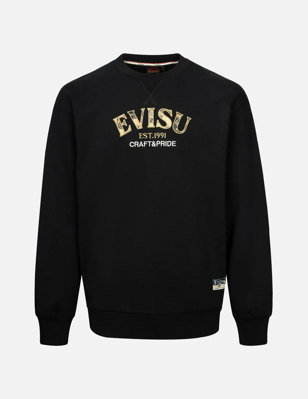 Logo Brocade Appliqué Relax Fit Sweatshirt sold by Evisu