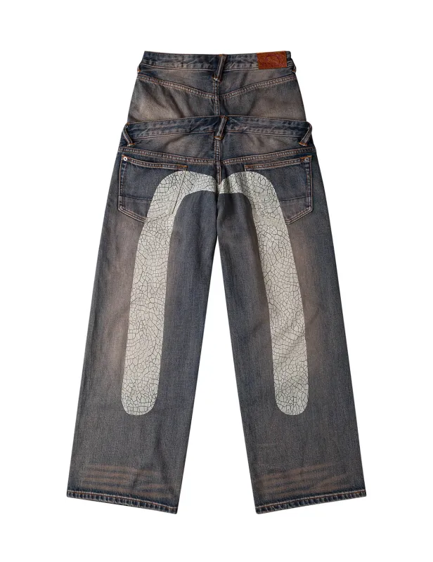 Double Waistband Jeans sold by Evisu