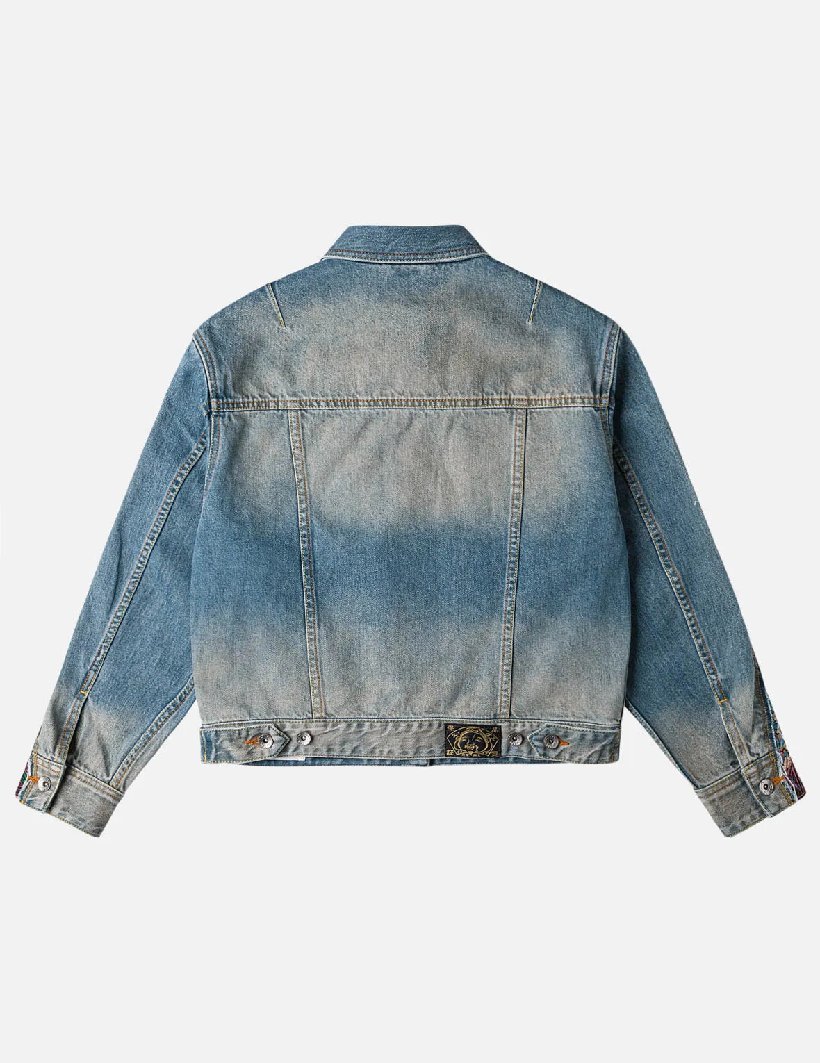 Brocade Panel Denim Jacket sold by Evisu product image thumbnail 4