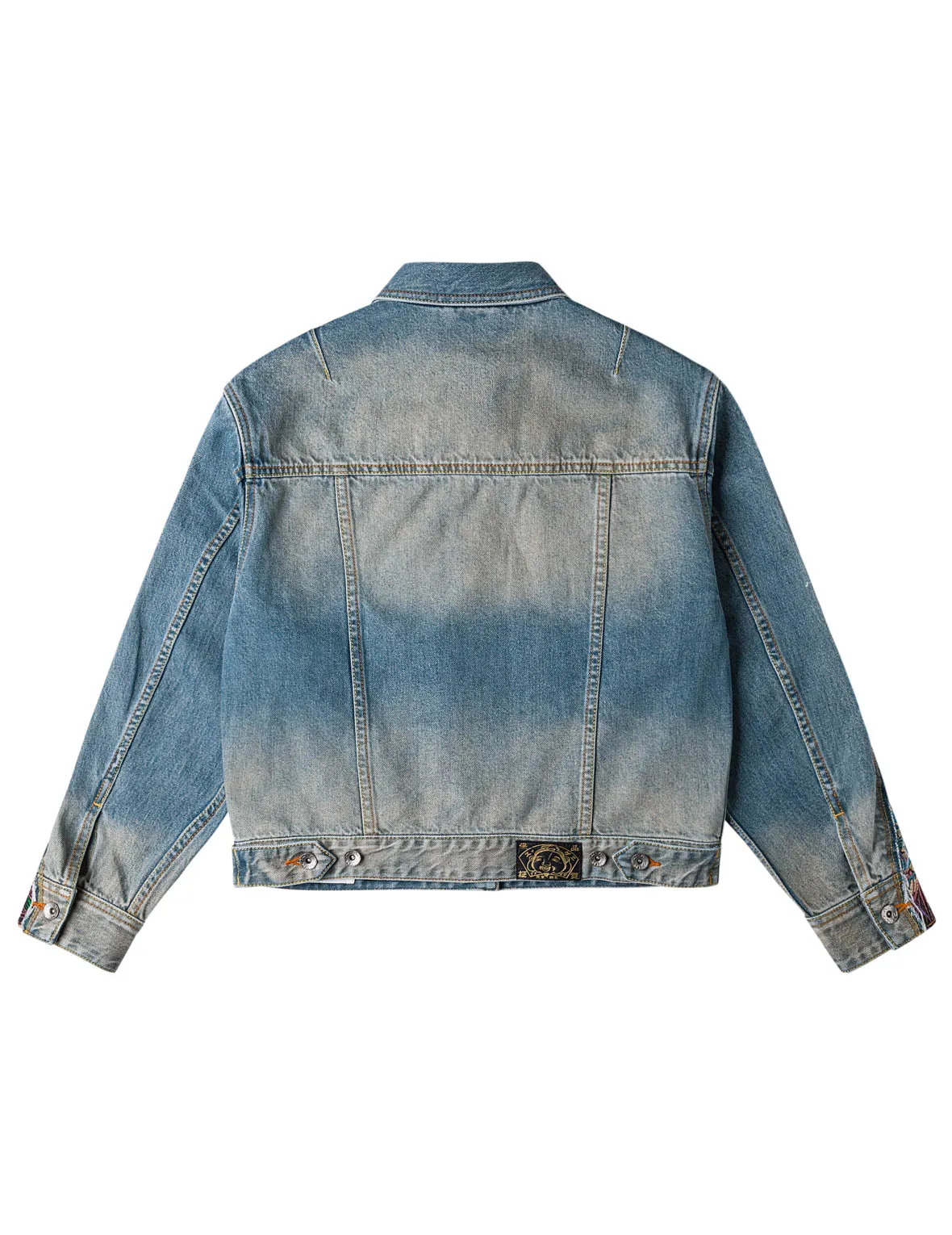 Brocade Panel Denim Jacket sold by Evisu product image thumbnail 2