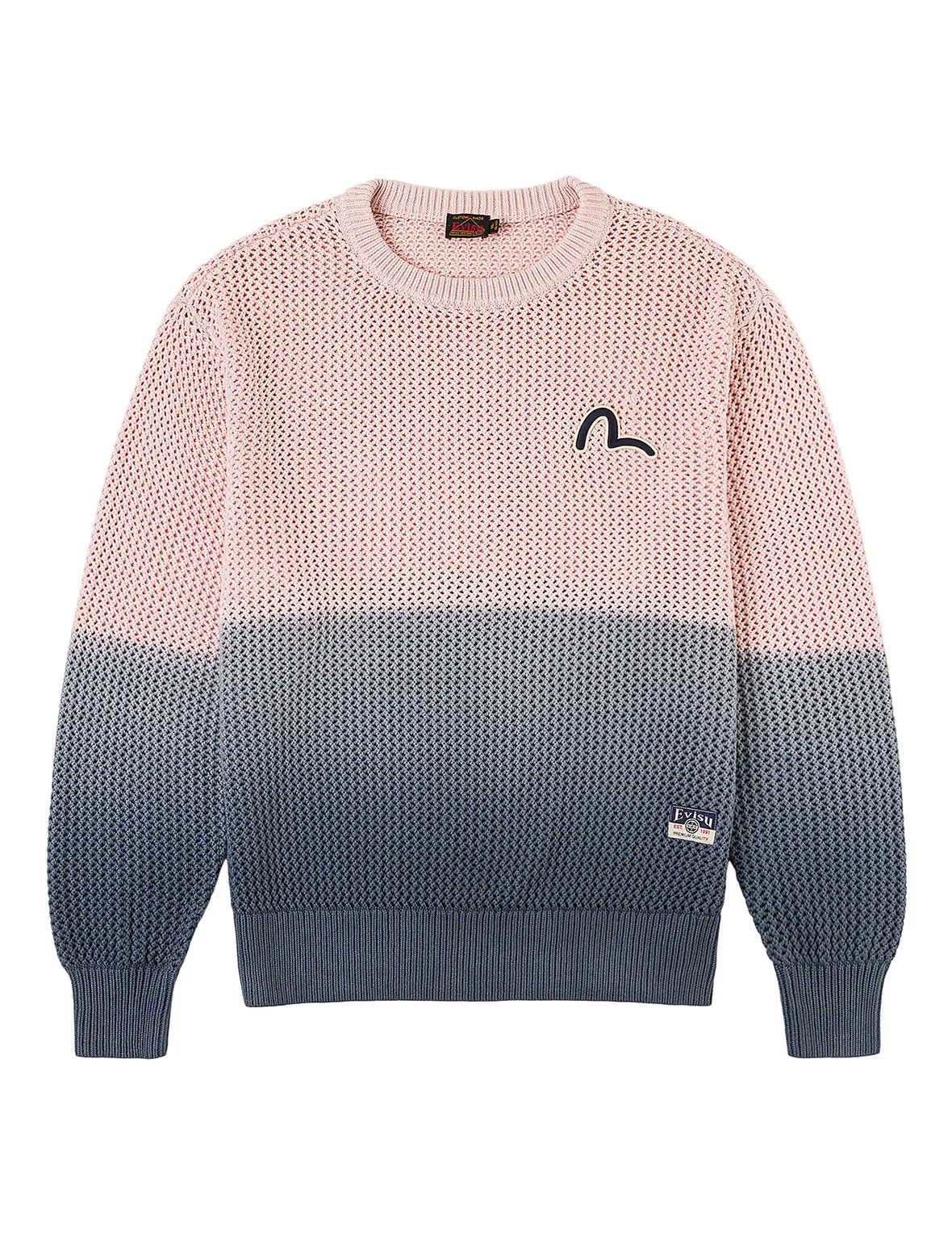Seagull Gradient Relax Fit Sweater sold by Evisu