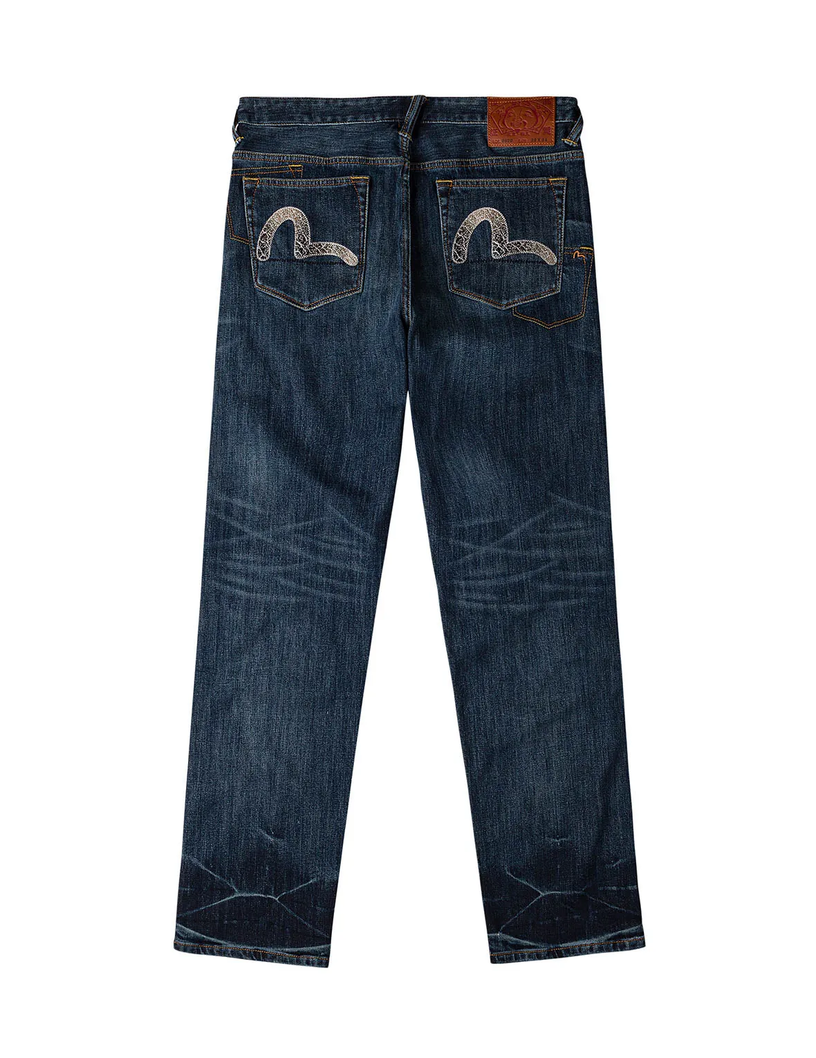 Seagull Embroidery Multi-pockets Jeans #2020 sold by Evisu