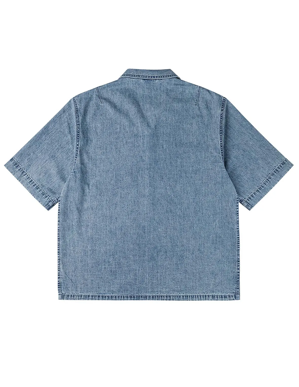 Dual Pocket Boxy Denim Shirt sold by Evisu product image thumbnail 2