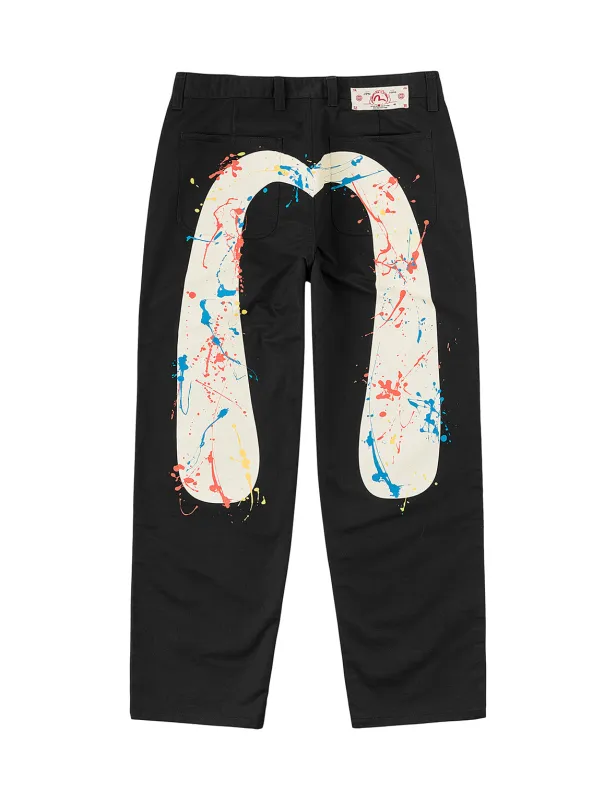 Brushstroke Daicock Chino Pants made by Evisu