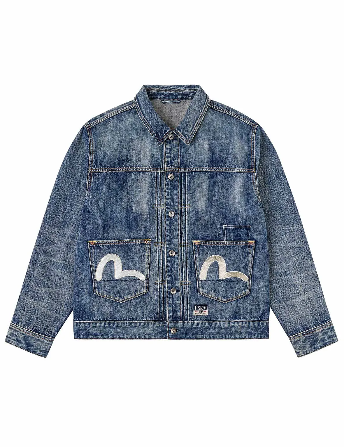 Brocade Patch Multi-pocket Denim Jacket sold by Evisu product image thumbnail 2