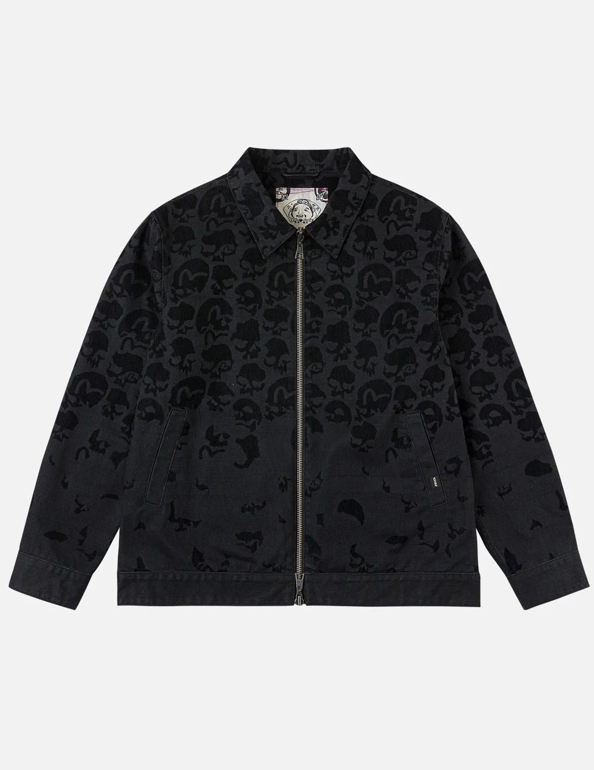 All-over Scattered Flocking Skull Jacket sold by Evisu product image thumbnail 3