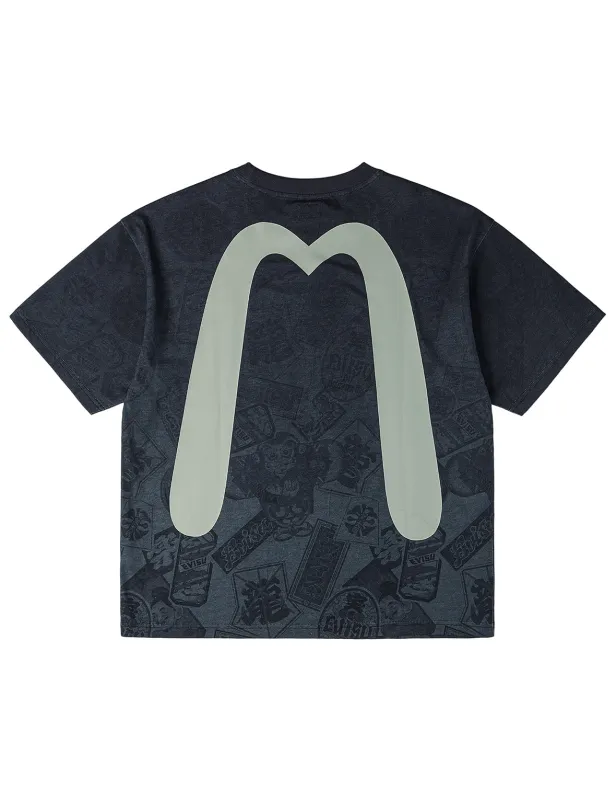 Allover EVISU Signature Graphic T-Shirt sold by Evisu