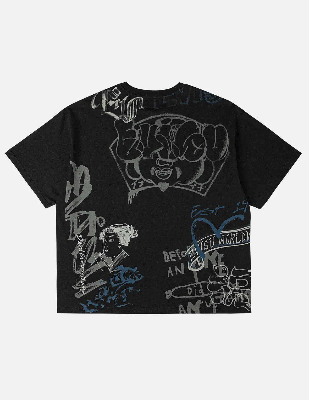 Allover EVISU Logo Graphic T-shirt sold by Evisu product image thumbnail 5