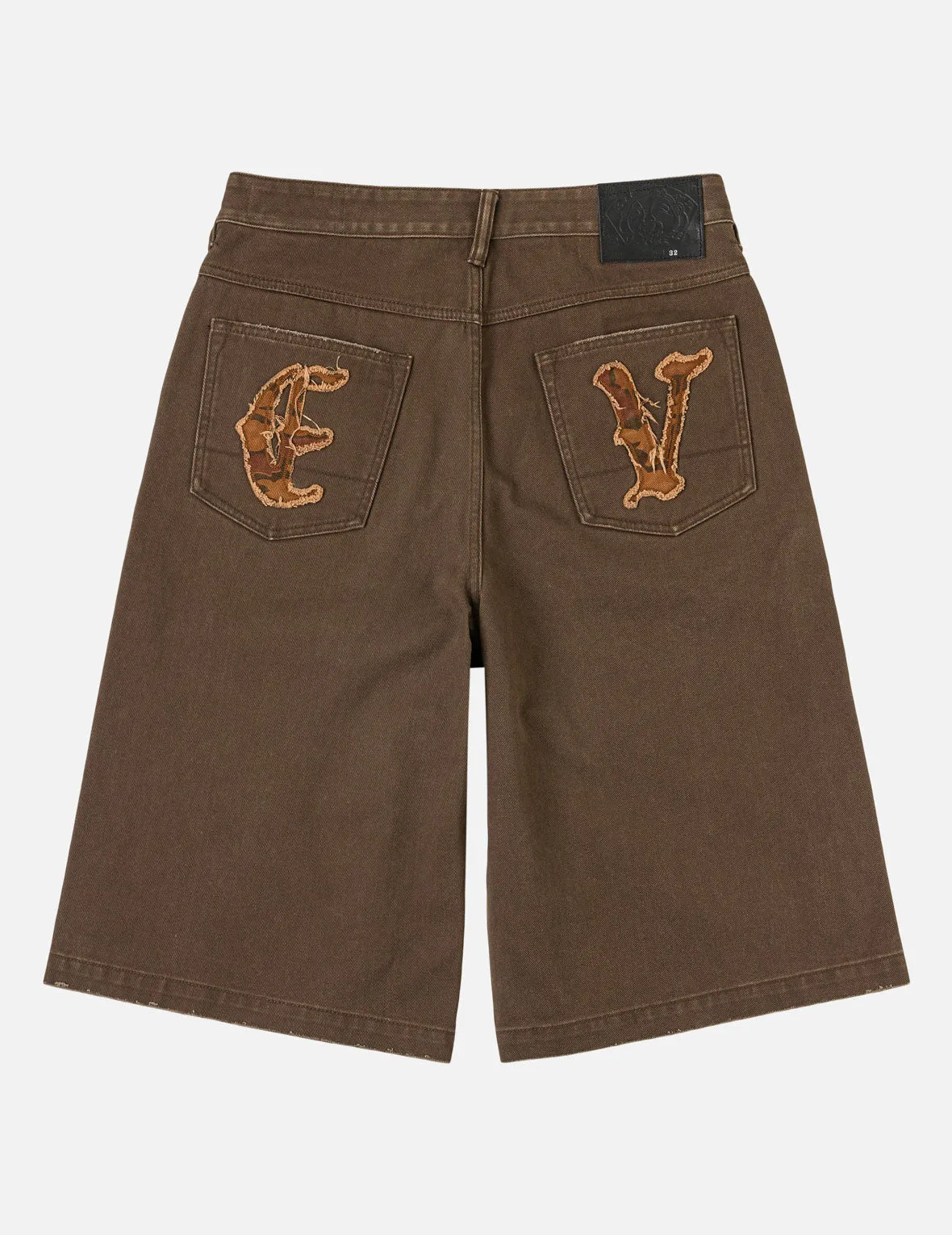 Ishigaki Camouflage Patchwork Denim Shorts sold by Evisu product image thumbnail 4