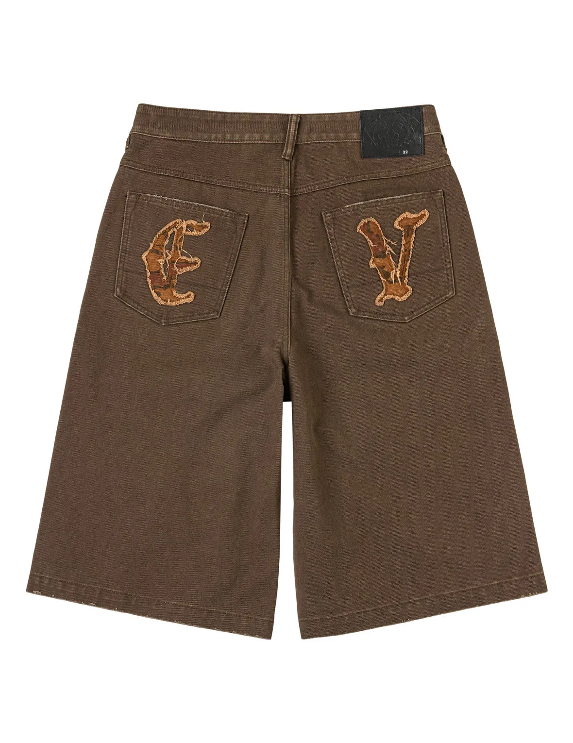 Ishigaki Camouflage Patchwork Denim Shorts sold by Evisu product image thumbnail 2