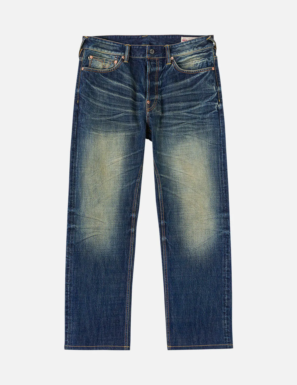 Dark Tone Washed Embroidery Jeans #2020 sold by Evisu product image thumbnail 4