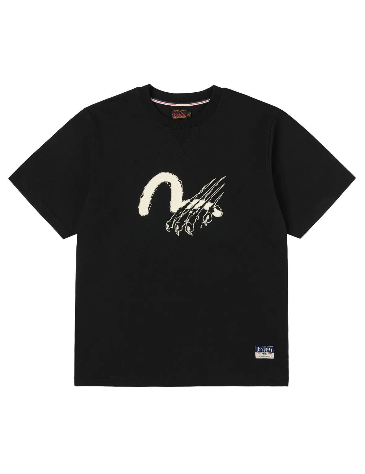 Seagull Claw Print T-shirt sold by Evisu