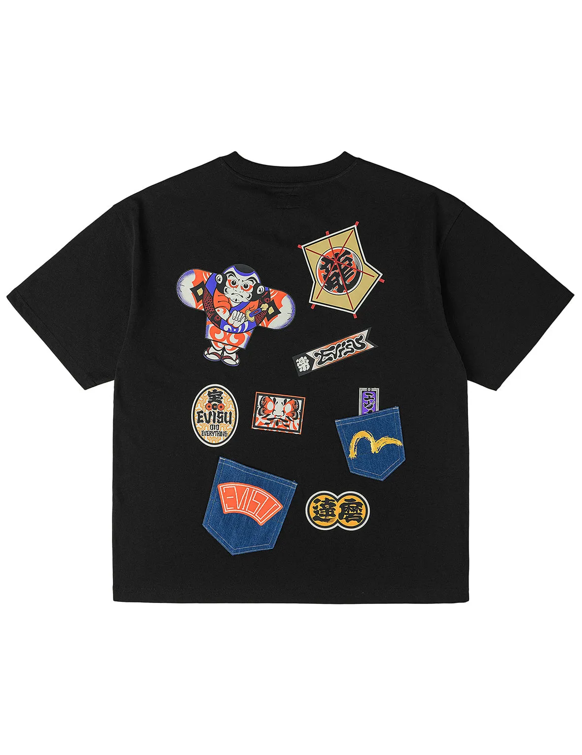 Japanese Kite Denim Patch Pocket T-shirt sold by Evisu