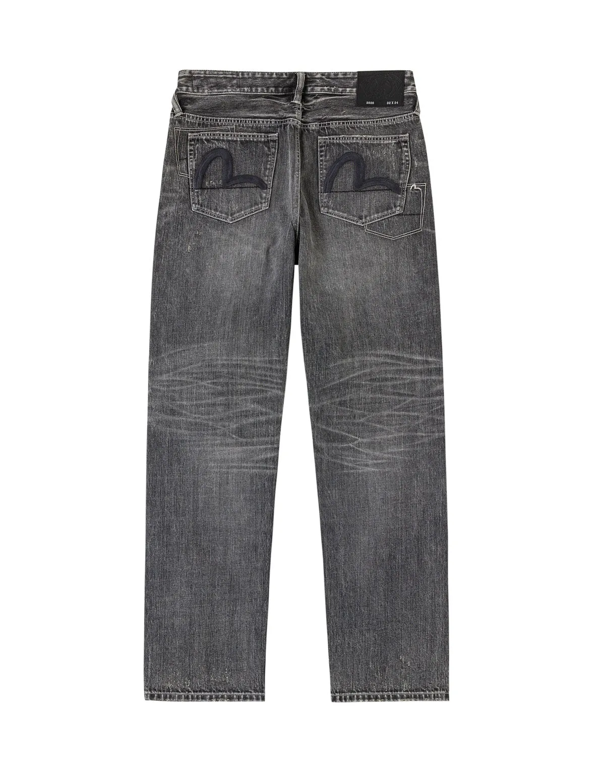 Black Palette Seagull Embroidery Jeans #2020 sold by Evisu