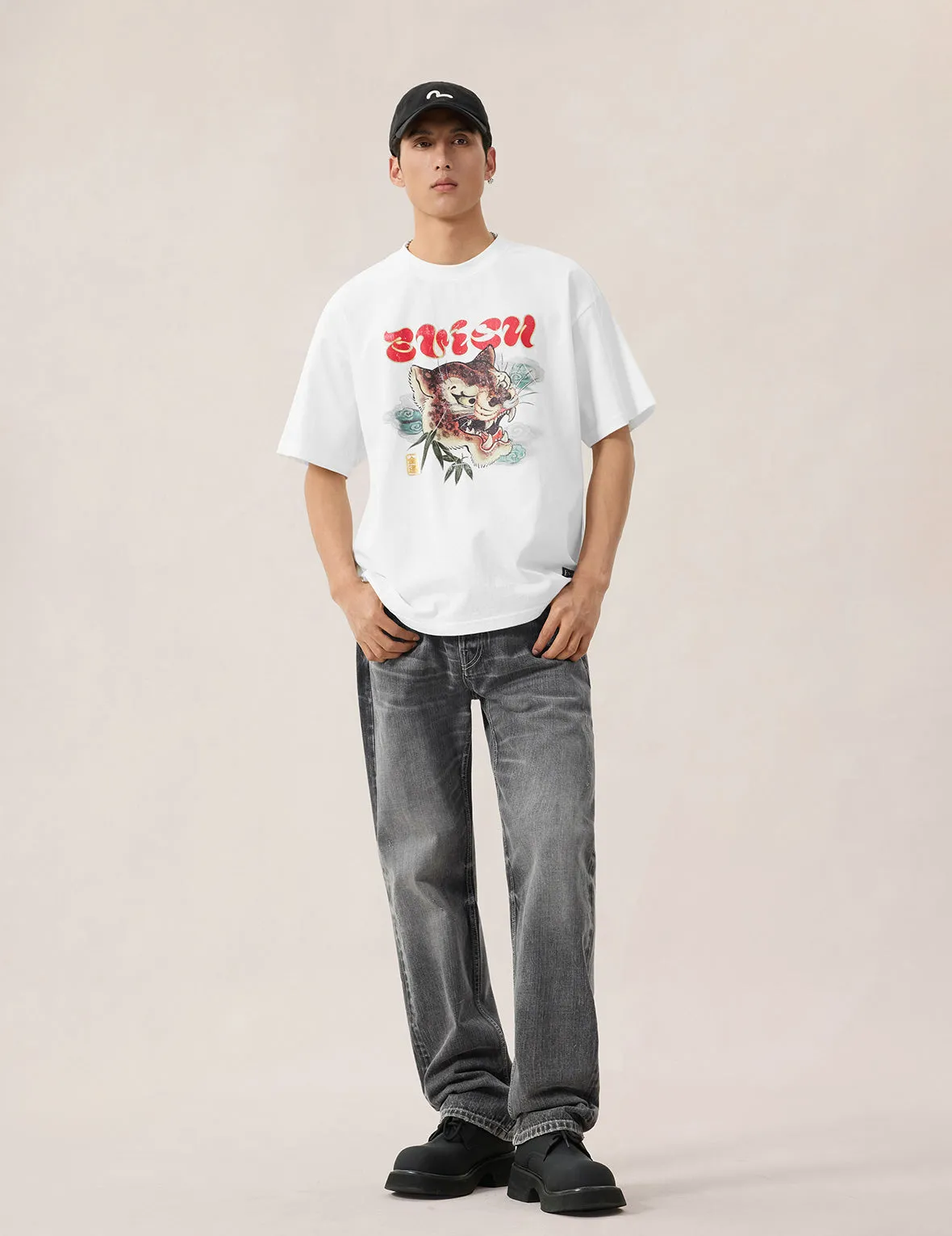 Black Palette Seagull Embroidery Jeans #2020 sold by Evisu product image thumbnail 5