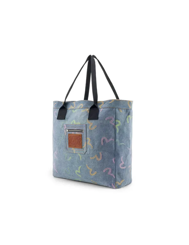 Allover Seagull Denim Tote Bag sold by Evisu
