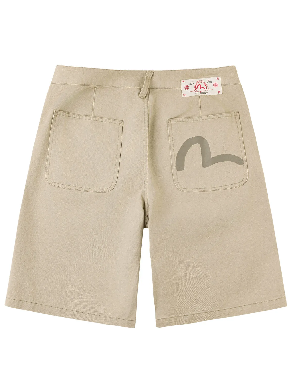 Seagull Print Pocket Shorts sold by Evisu