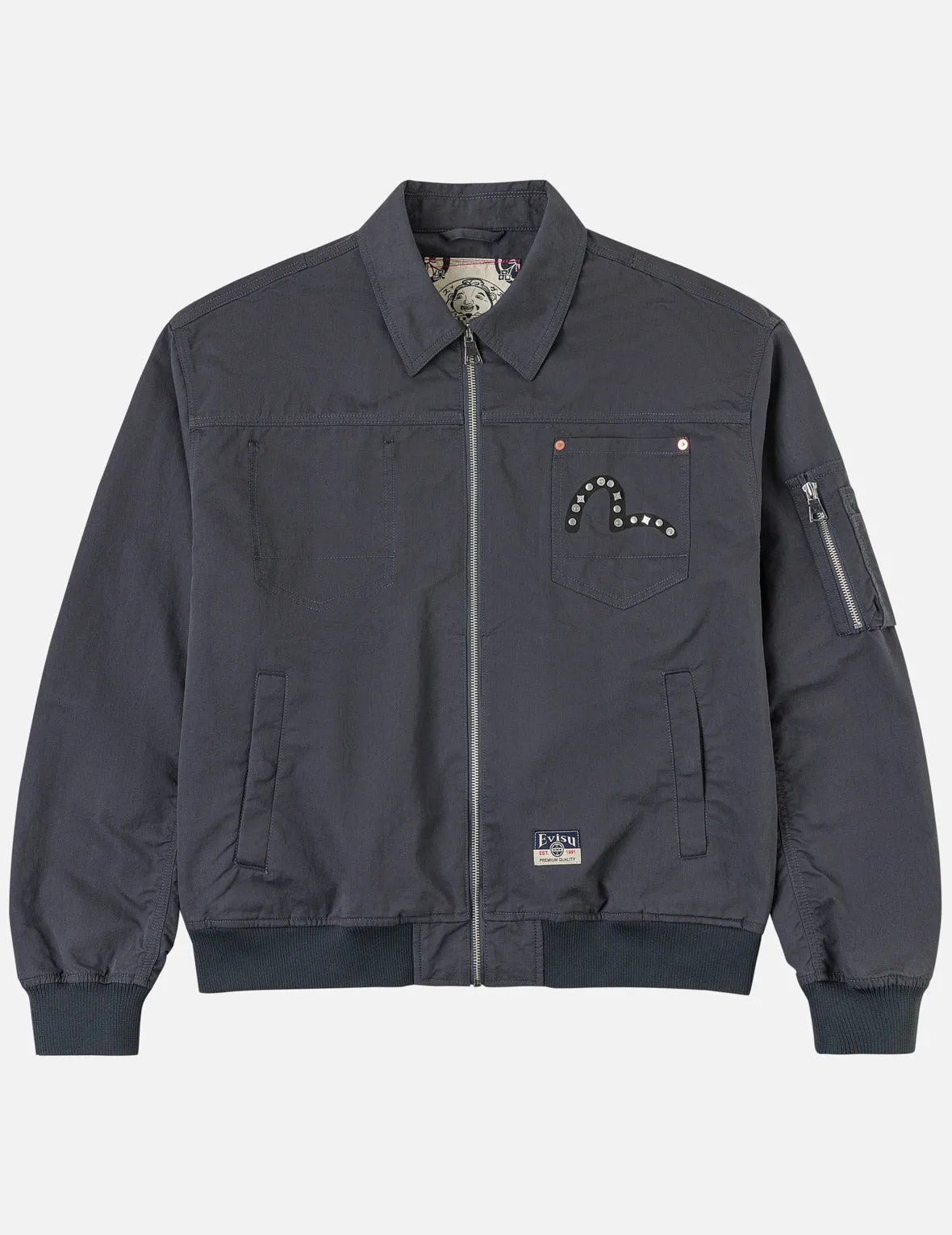 Metal Studs Bomber Jacket sold by Evisu product image thumbnail 4