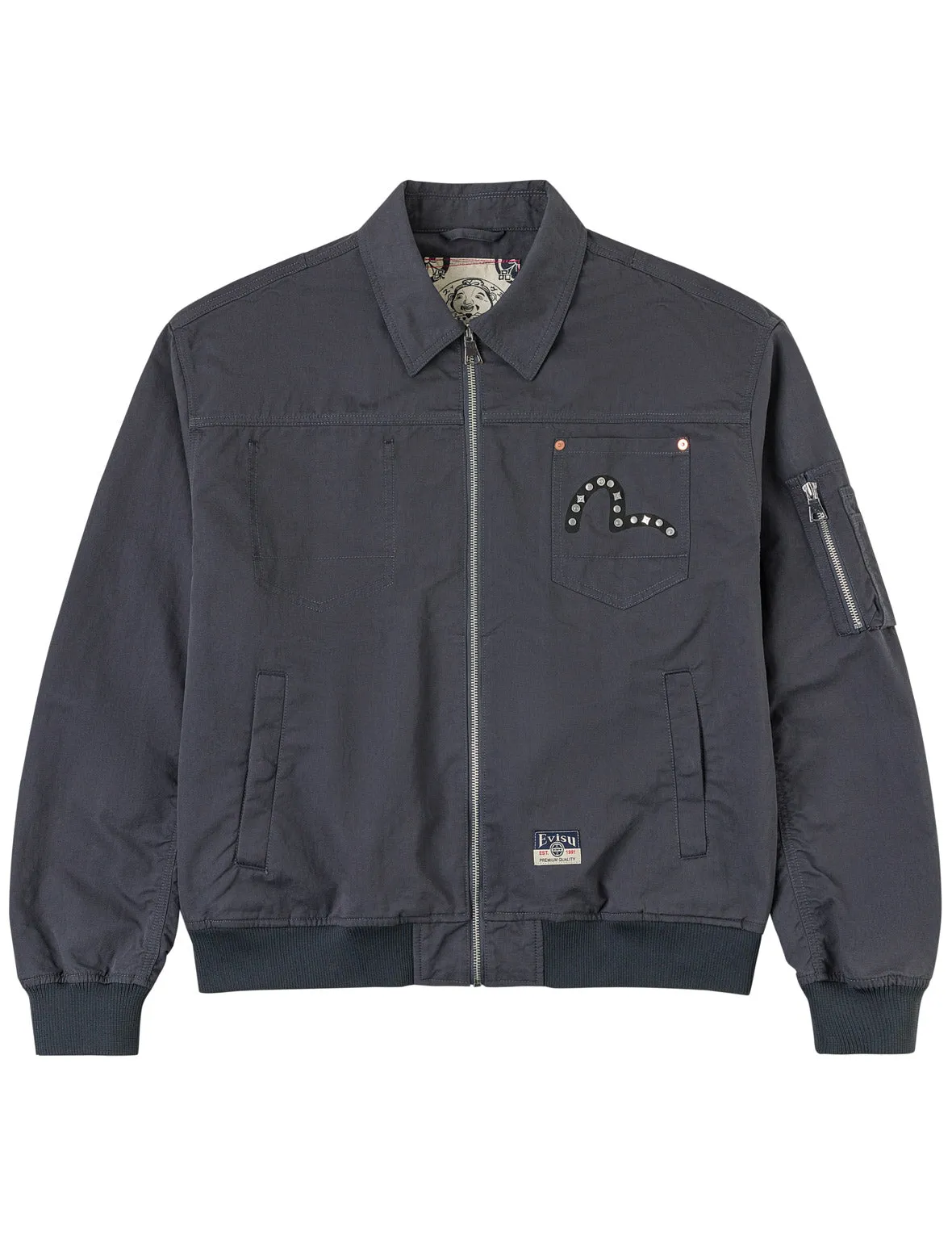 Metal Studs Bomber Jacket sold by Evisu product image thumbnail 2