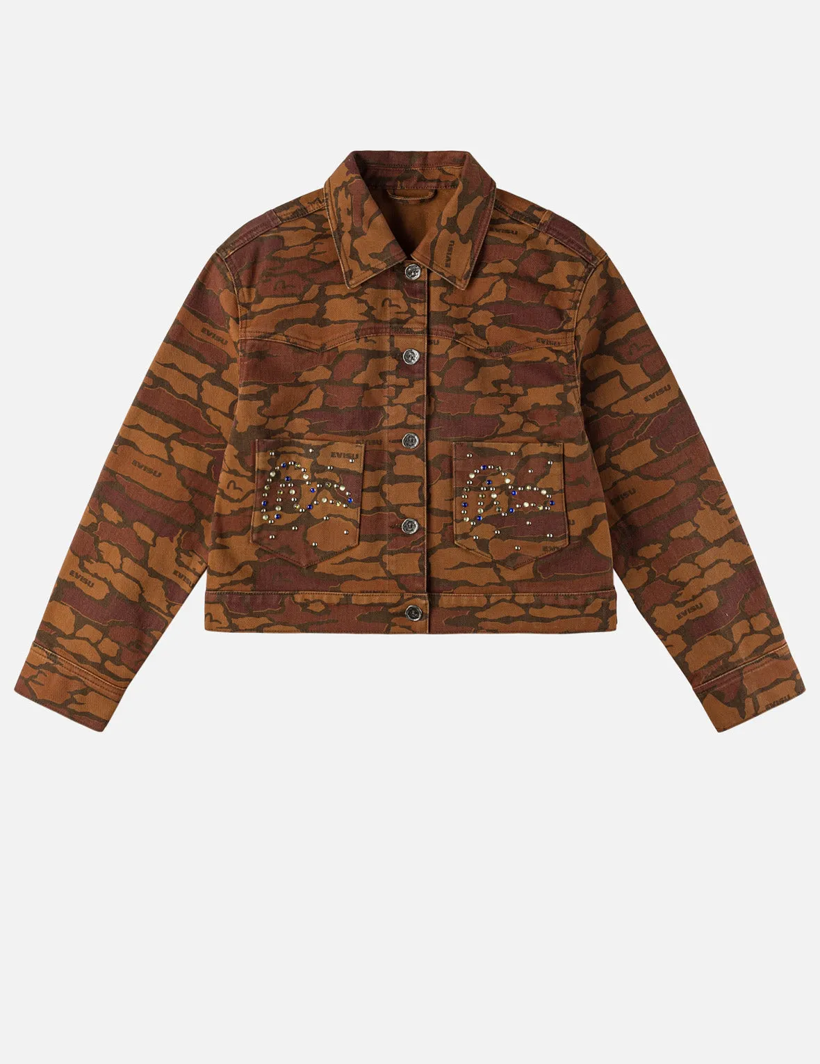 Ishigaki Camouflage Denim Jacket sold by Evisu product image thumbnail 3